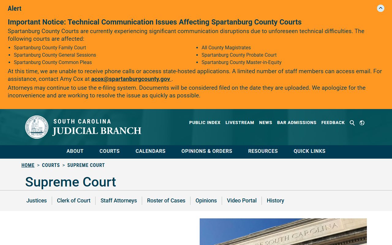 Williamsburg County Circuit Court Supreme Court appeal source